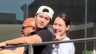 Dodgers World Series Parade Los Angeles 2024 Shohei Otani and Mamiko Wife