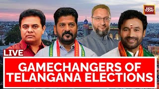Telangana Election 2023 LIVE | Congress' Revanth Reddy, Owaisi, KT Ramarao & G Kishen Reddy LIVE