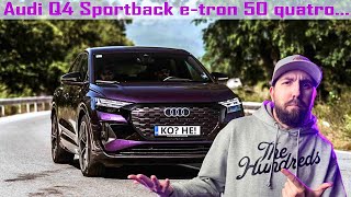 2022 Audi Q4 Sportback e-tron 50 quattro: струва ли си? | БГ POV Ревю | 4K