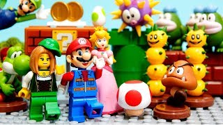 【LEGO遊び】スーパーマリオごっこ ピーチ姫を助けに行くぞ！（前編+後編）【アナケナ\u0026カルちゃんのキッズアニメ】Super Mario