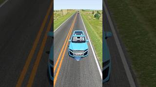 Colourful Cars vs Hydraulic Crush - BeamNG Drive #shorts #beamng