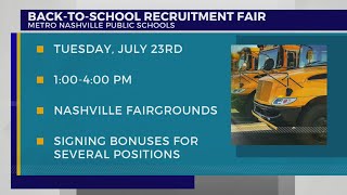 Metro Nashville Public Schools back-to-school recruitment fair