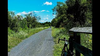 Biking gravel rail trails: a few pros and cons. A ride through eastern Ontario farmland.