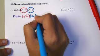 AP Calculus AB Product Rule and Quotient Rule Video