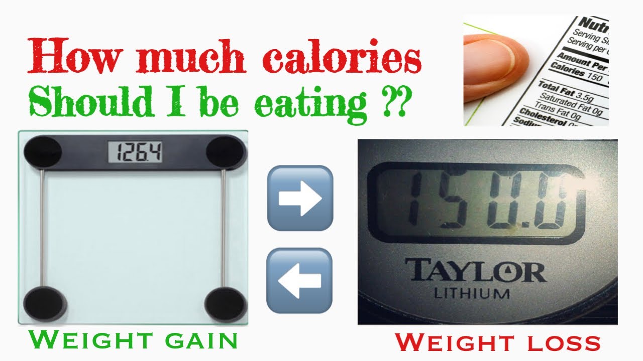 HOW MUCH CALORIES SHOULD I BE EATING? WEIGHT GAIN/ LOSS OR WEIGHT ...