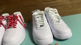 NIKE × SUPREME AIR FORCE 1 LOW 偽物比較