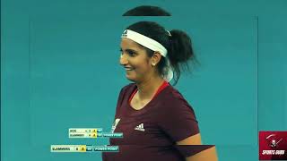 Bruno Soares/Daniela Hantuchova vs Roger Federer/Sania Mirza IPTL Delhi 2014 Full Match