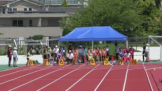 ㉔女子小学56年100m4組目 第77回足立区民体育大会陸上競技大会20240428