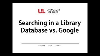 Searching in a Library Database v. Searching in Google