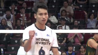 Buddin BITES BACK for NU vs. FEU in Set 2 🥵 | UAAP Season 87 Men’s Volleyball Tournament