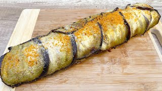 🍆A eggplant that drives everyone crazy! 🍆 Eggplant roll without frying! 😋