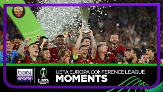 FT scenes & trophy lift after Mourinho's Roma win inaugural UECL 🏆 | UECL 21/22 Moments