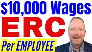 ERC Update: $10,000 Max Wages Per Employee Per Period. ERTC - IRS Employee Retention Credit #erc