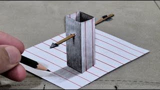 3d drawing easy on paper for beginners - how to draw 3d