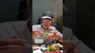 Phần 2 của bữa ăn Sushi trình diễn trị giá 1tr6 1 người sẽ như thế nào ? #shorts