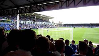 Ipswich fans singing at Peterborough 7-1