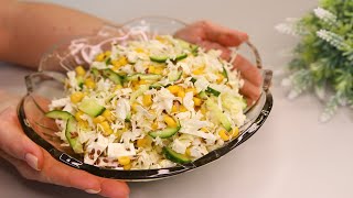 Diet salad instead of dinner! Chinese cabbage salad for weight loss. Fat Burning Salad 🥗