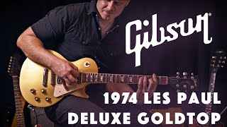 Vintage Gibson Les Paul Deluxe Gold Top 1974 - Super Clean!