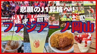 【J2観戦Vlog】悲願のJ1昇格へ✨ファジアーノ岡山 ホーム最終戦に快勝で昇格プレーオフ進出決定！