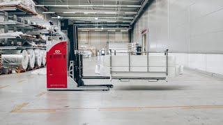 ek robotics x Warema | Material Flow Automation with Automated Guided Vehicles HEAVY MOVE