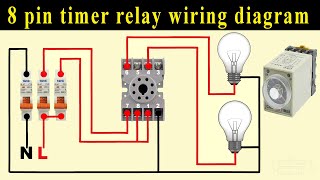 8 pin timer relay wiring diagram