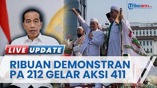 Ribuan Demonstran PA 211 Gelar Aksi 411 yang Tuntut Jokowi untuk Mundur