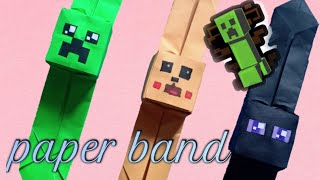 Minecraft bracelet | paper bracelet | paper Minecraft bracelet