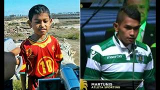 Amazing Martunis Cristiano Ronaldo Sign Football Club Sporting Lisbon - Miracle Tsunami Survivor