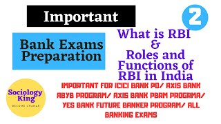 What is RBI and Role of RBI in India | Interview Important Questions | Banking Interview Preparation