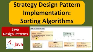 Strategy Design Pattern Implementation: Sorting Algorithms