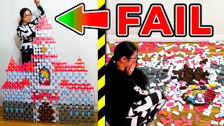 I FAILED building Mario's Castle in dominoes... 😅
