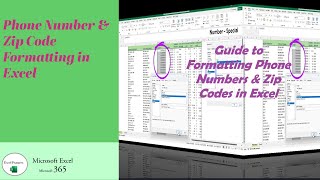Phone Number & Zip Code Formatting in Excel ~ Guide to Formatting Phone Numbers & Zip Codes in Excel