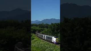 良く晴れた芽室ー大成を走る特急おおぞら1号（JR北海道キハ261系）夏の根室本線にて