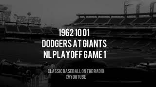 1962 10 01 Dodgers at Giants NL Playoff Game 1