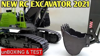 HUINA 1593 RC EXCAVATOR UNBOXING AND TEST