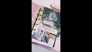 [Requested Theme] Black \u0026 White Half and Half #asmr #1minute #journal #shorts