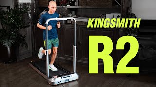 Trên tay máy chạy bộ KingSmith R2