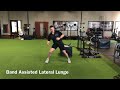 band assisted lateral lunge