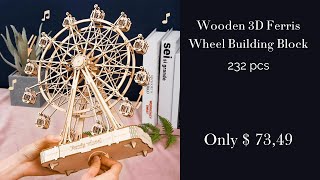 Wooden 3D Ferris Wheel Building Block – 232 pcs