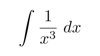 Integral of 1/x^3