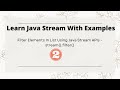 #2. Filter Java List Using Java Stream APIs - stream().filter()