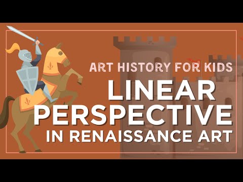 How did Leonardo da Vinci use one point perspective in this painting choose all answers that are correct?