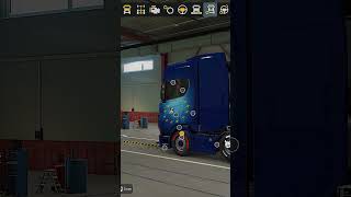 HOW TO CHANGE A TRUCK TYRE IN euro truck simulator 2 | #shorts #shortsvideo