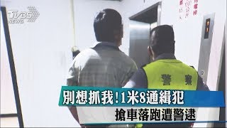 別想抓我！1米8通緝犯　搶車落跑遭警逮