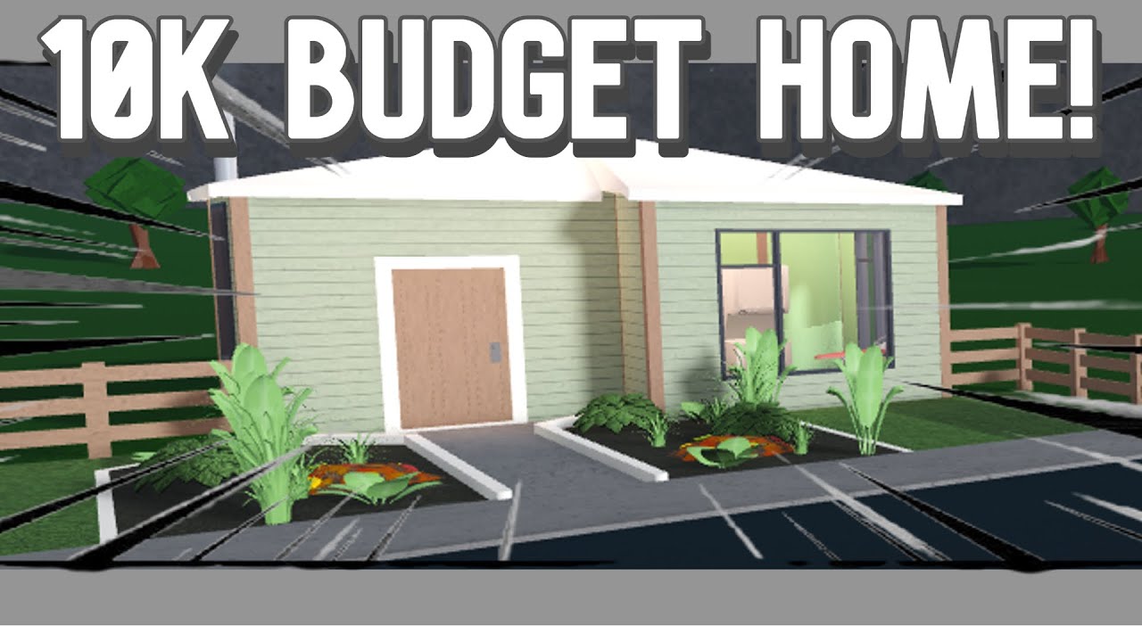 Bloxburg 10k Budget Starter Home Build Youtube