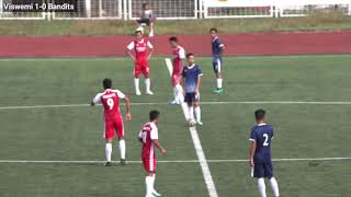 Goalfest: Viswemi FC (red jersey) Vs Bandits FC (blue jersey)/ NSF Trophy 2021/Pre-quaterfinal match