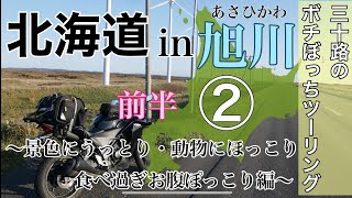 ソロツーリング北海道一周の旅②in旭川-前半-三十路のボチぼっち旅〜景色にうっとり・動物にほっこり・食べ過ぎお腹ぽっこり編〜