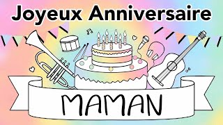 NOUVEAU Joyeux Anniversaire Maman Guitare Jazz Manouche