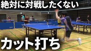 左ペンドラの選手と対戦したらカットマンキラーすぎた＜VS 小峰選手＞【卓球・試合】