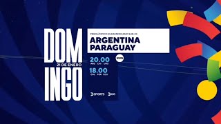 PreOlímpico Sudamericano Sub-23 2024 | Argentina vs. Paraguay | Promo DSPORTS